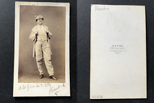 Pesme, Paris, Actor, The Comedian Houdin, circa 1865, autographed vintage cdv albu picture