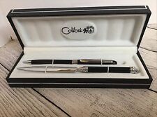 Vintage Colibri Pen Letter Opener Gift Set Original Box Black & Silver. picture