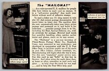 Mailomat US Mailbox Self Service Postoffice Postcard UNP VTG Unused Vintage picture