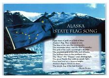 Postcard AK Alaska State Flag Song AJ1 picture