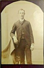 New Castle Delaware Cabinet Photo ID'd David Smith Handsome Young Man 1886 JX picture
