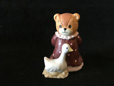 Lucy & Me 12 Days Of Christmas Bear 6th Day Six Geese A Laying Enesco 1987 Rare picture