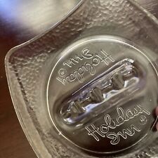Vintage 1970s 1980s Holiday Inn Hotel Motel Clear Glass Ashtray picture