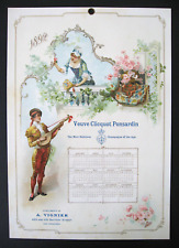1892 Veuve Cliquot Ponsandin Calendar  / San Francisco  /  near mint  picture