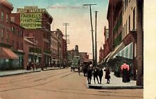 NEW JERSEY POSTCARD: STREET VIEW OF FURNITURE STORE, BROAD STREET, TRENTON, NJ picture