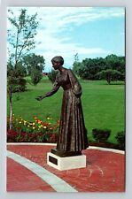Nauvoo IL-Illinois, Compassionate Woman Monument, Vintage Souvenir Postcard picture