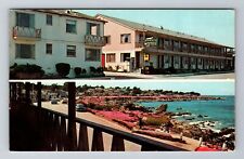 Pacific Grove CA-California, Borg's Ocean Front Motel, Vintage c1968 Postcard picture