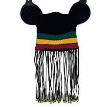Disneyland Mickey Mouse Ears Jamaican Rasta Braids Beads Beanie Hat Disney picture