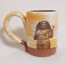 Signed Hand Crafted Clay By Tay Studio Pottery Lizzo Mug  picture