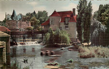 Postcard Moret-sur-Loing, France House Built on the Site of an Old Mill Vintage picture