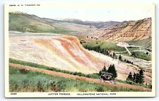 c1915 YELLOWSTONE NATIONAL PARK WY JUPITER TERRACE AUTOMOBILE POSTCARD P1868 picture