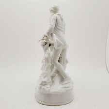 Antique Renaissance Period Courting Couple Women w Lyre White Porcelain - Repair picture