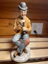 Vintage Country Man with Clarinet, F.W. Woolworth, Porcelain Figurine picture