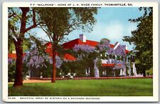 Thomasville Georgia 1953 Postcard Millpond Home of J.H. Wade Family picture