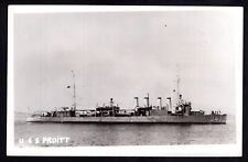 USS Pruitt Battleship DD-347 RPPC Real Photo Vintage Postcard Unused picture