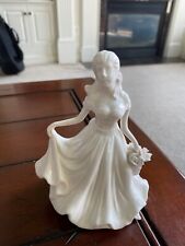 PARIS ROYAL 1940”S FIGURINE LADY IN LONG GOWN CARRYING FLOWERS picture