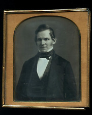 Uncased 1/4 Daguerreotype of a Man, 1840s picture