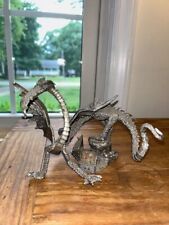 Rawcliffe Pewter Dragon Guarding Treasure Chest #R188/1980's picture