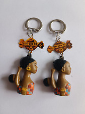 2 Vintage 60' African Mom Advertising Candy MI-CHO-KO Keychain African Mom Keychain picture