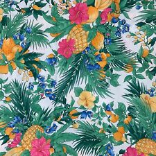 Vintage 70s tropical vacation summer fabric 106