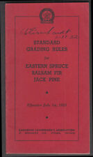 Canadian Lumbermen's Assn Eastern Spruce Balsam Fir Jack Pine Grading Rules 1951 picture