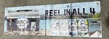 NEW Busch / Busch Lite Reel In All 4 Fishing Outdoor Banner -“14x48” picture