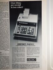 SEIKO vintage  calculator Print Ad   picture