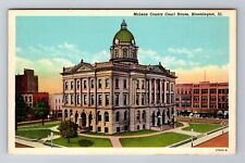 Bloomington IL-Illinois, McLean County Court House, Antique Vintage Postcard picture