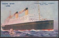 White Star Line R M S Homeric postcard 1926 picture