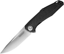 Kershaw Atmos Linerlock Satin 8Cr13MoV Black G10 Carbon Fiber Folding Knife 4037 picture