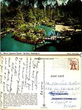Spokane WA Manito Japanese Gardens Postcard Used (38522) picture