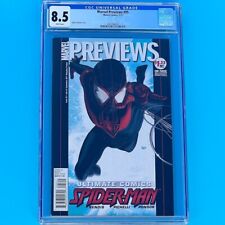 Marvel Previews #95 ⭐ CGC 8.5 ⭐ 1st Miles Morales Cover Preview Comic 2011 picture