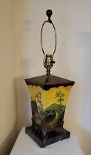 Sarreid LTD Lamp Toleware Hand Painted Jardiniere Style 3-Way Light picture
