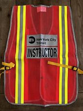 MTA New York City Transit Safety Vest Subway Bus Collectible Discontinued Rare picture