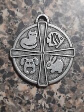Vintage God Bless The Animals , You Fill The Earth With Your Creatures Medal  picture