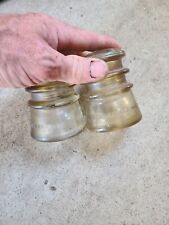 2 for $30Vintage Hemingray No 10 Clear Glass picture