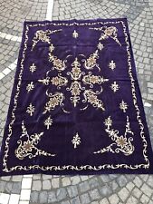 Vintage Turkish ottoman handmade velvet tablecloth, embroidered textile picture