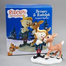 Enesco Hermey & Rudolph Sculpture Christmas 1992 Rudolph The Red Nosed Reindeer picture