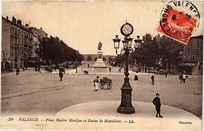 CPA VALENCE Place Madier-Montjau and Statue of Montalivet (404072) picture