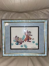 Disney Cinderella Gus & Jaq Lithograph Signed Marc Davis Matted and Framed. picture