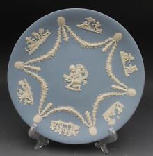 Wedgwood England Blue Neo Classical Decorative Plate w/ Cupid & Shells picture