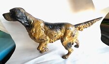 Antique Cast Iron Hubley English Setter Pointer Hunting Dog Door Stop 15