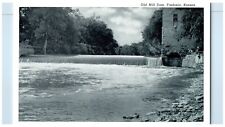 c1940 Old Mill Dam River Lake Exterior Fredonia Kansas Vintage Antique Postcard picture