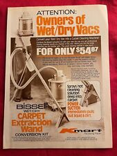 Vintage 1982 KMart Bissell Wet Dry Vacuum Print Ad picture