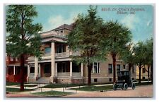 Dr. Crow Residence Elkhart Indiana IN 1914 DB Postcard R19 picture