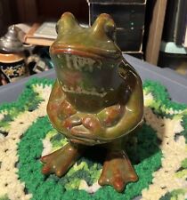 Vtg Signed Ceramic Frog Or Toad picture