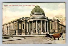 New Haven CT-Connecticut, Woolsey Hall And Dining Room, Vintage c1908 Postcard picture