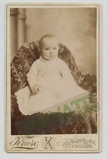 Cabinet Photo - Chicago, Illinois - MERTZKE Family Cute Baby (Edith) Dark Eyes picture