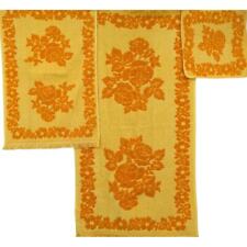 NWT Vintage 1970's FASHION MANOR JCPENNEY Rose Towel Set ~ Bath Face Washcloth  picture