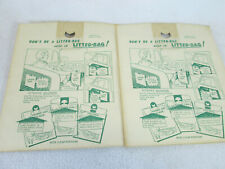 Vintage 1950's Joe's Triangle Shell gas service station paper auto litter bags picture